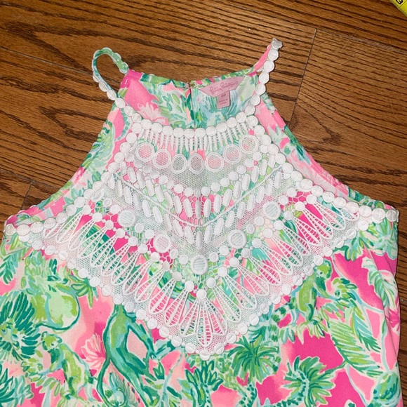 Lilly Pulitzer Yoke High Neck Shift Dress Jungle - Picture 3 of 5